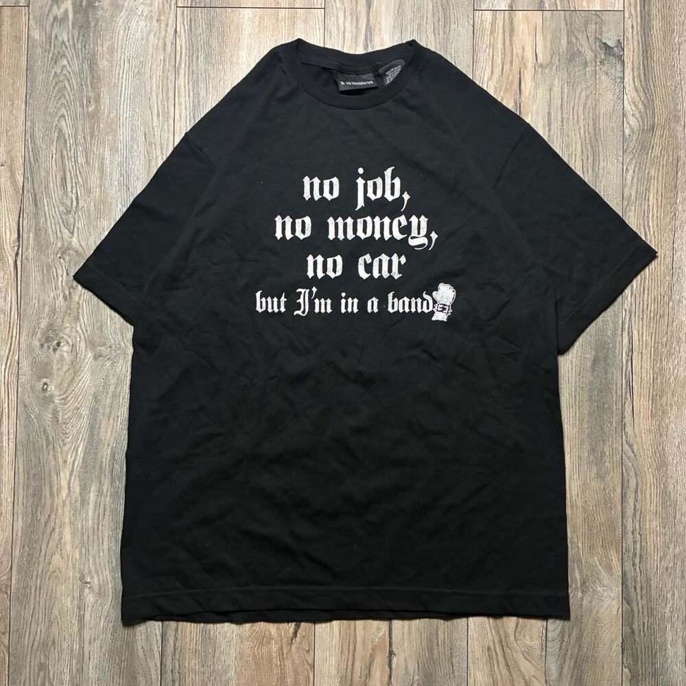 No Boundaries Graphic T-Shirt Size M Black No Job No Money No Car